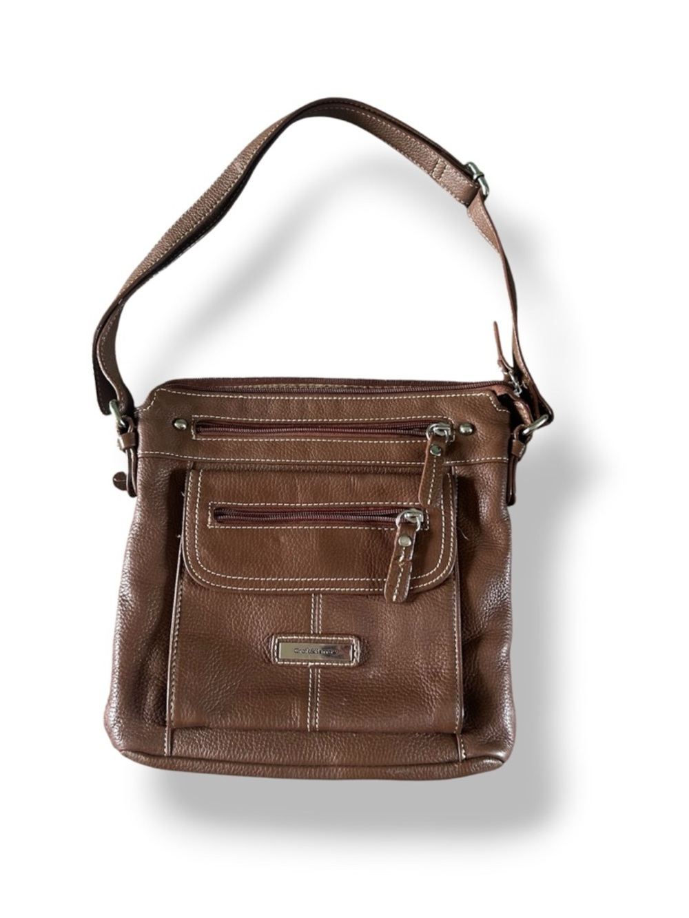 [Croft & Barrow] Leather Crossbody Bag